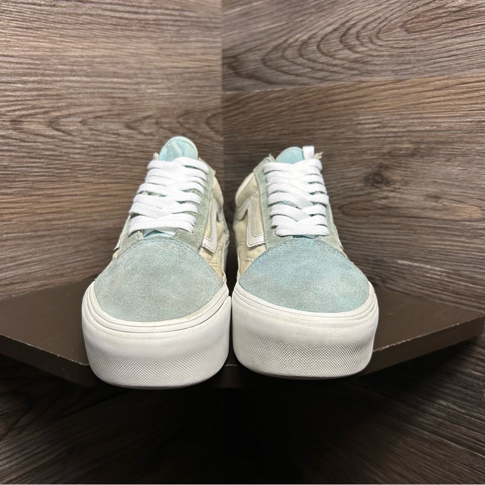 Vans old skool platform blue white - Picture 2 of 7